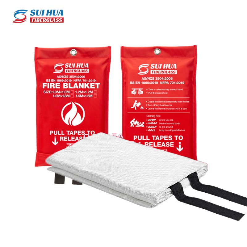 Fire Placket Fiberglass Fire Blanket - Professional Fire Blanket Fireproof Blanket ...