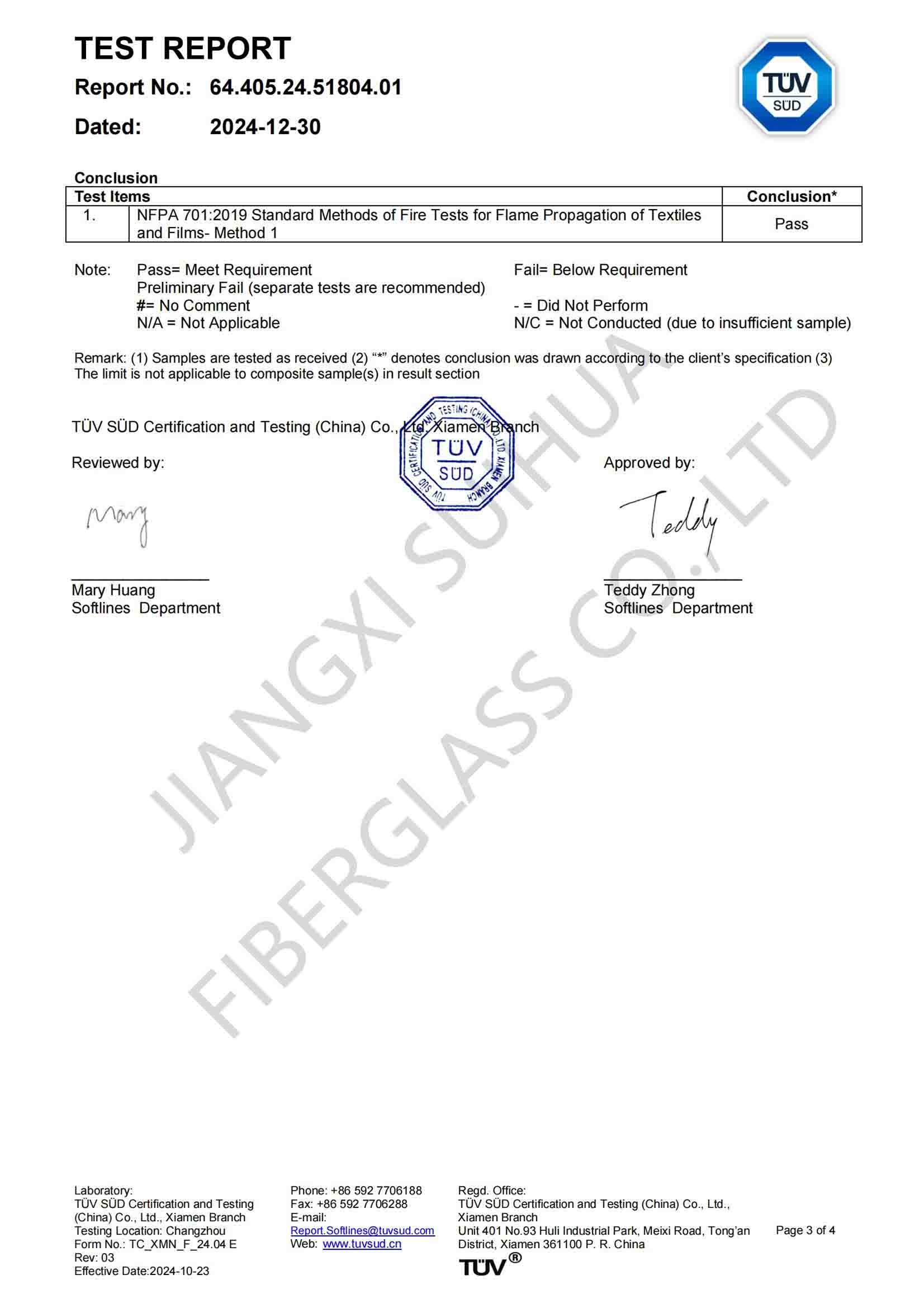 NFPA 701:2019